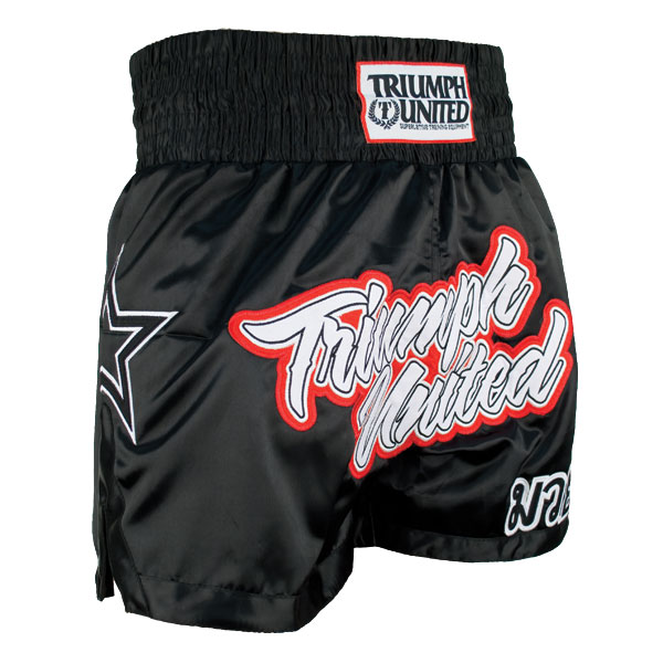 Triumph United Thai Fighter Shorts - Black - Image 2