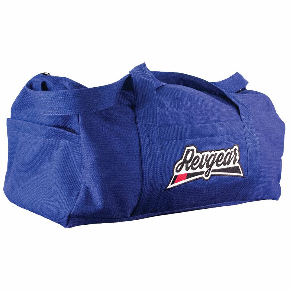 Revgear 4-Pocket Jiu Jitsu Duffel in Gi Fabric - Blue - Image 3