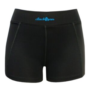Cross Training Compression Micro Shorts - Black/Cyan