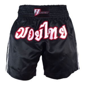 Satin Muay Thai Shorts - Black