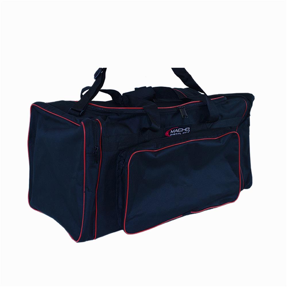 Macho Sports Bag - Black w/Red Trim - Image 3