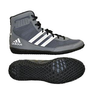 Adidas Mat Wizard Wrestling Shoe - Grey/Black/White - Image 2