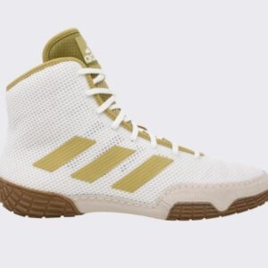 Adidas 231-Tech Fall 2.0 Youth Wrestling Shoes -White & Vegas Gold