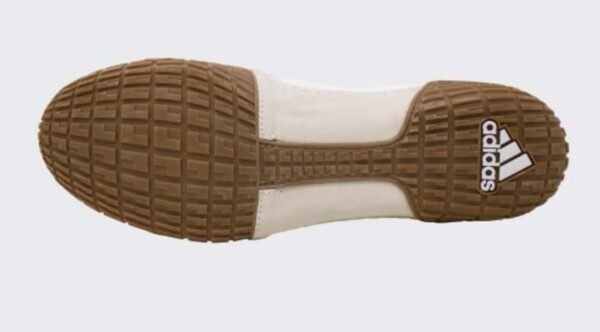 Adidas 231-Tech Fall 2.0 Youth Wrestling Shoes -White & Vegas Gold - Image 4