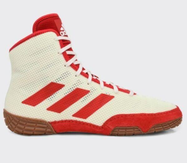 Adidas 231-Tech Fall 2.0 Youth Wrestling Shoe-White/Red