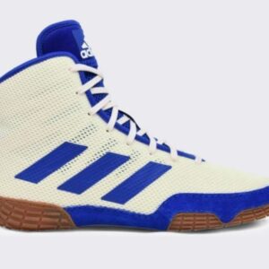 Adidas 231-Tech Fall 2.0 Youth Wrestling Shoe - White / Royal  Blue