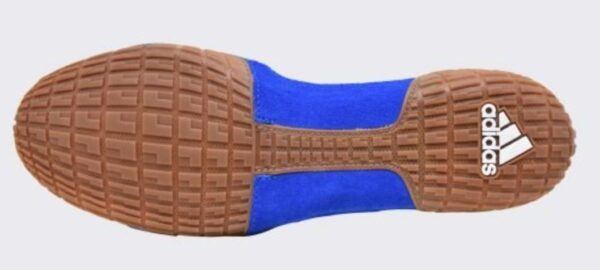 Adidas 231-Tech Fall 2.0 Youth Wrestling Shoe - White / Royal Blue - Image 4