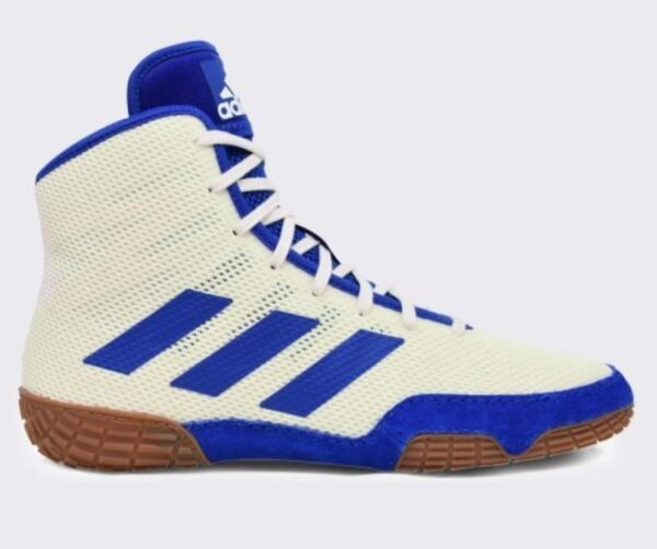 Adidas 231-Tech Fall 2.0 Youth Wrestling Shoe - White / Royal Blue