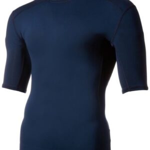 Adidas Tech Fit Short Sleeve Activewear T-Shirt - Navy Blue