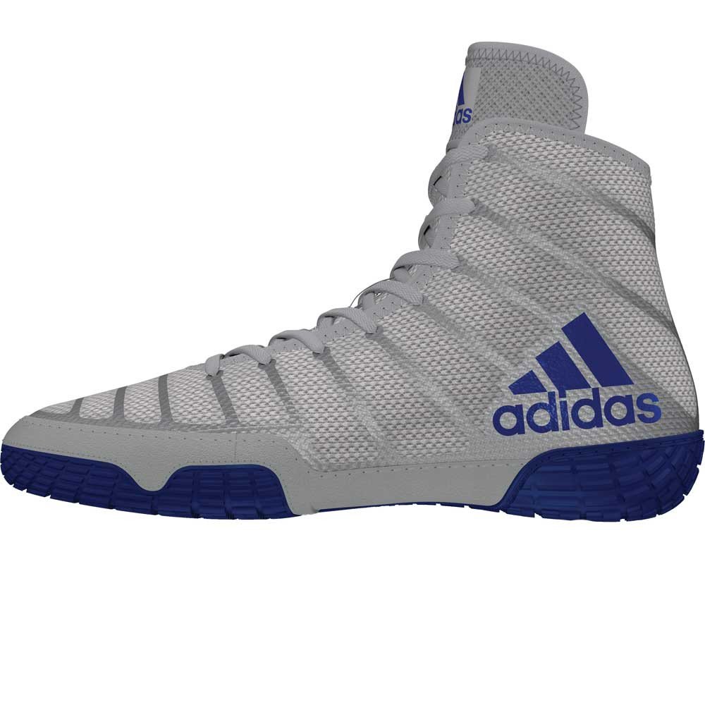 Adidas Adizero Varner 2 Wrestling Shoe - Grey/Royal/White - Image 2