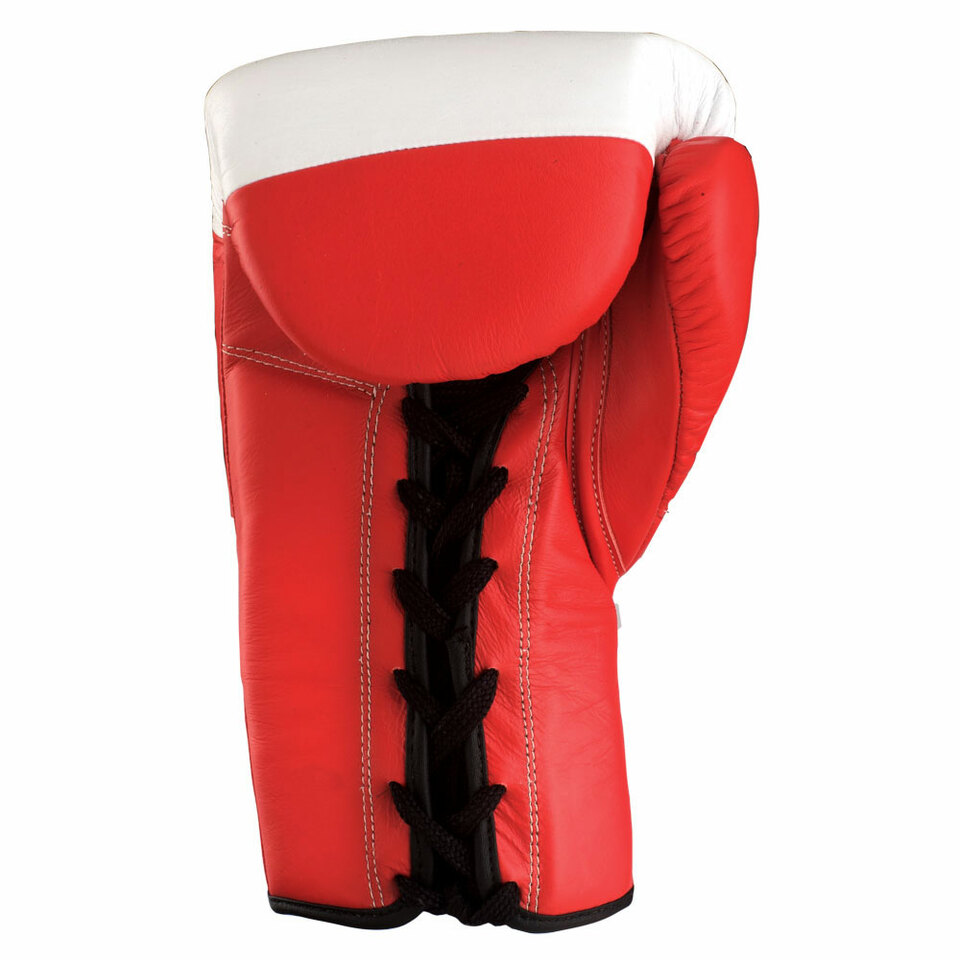 Amateur Lace Boxing Gloves - Red - Image 3