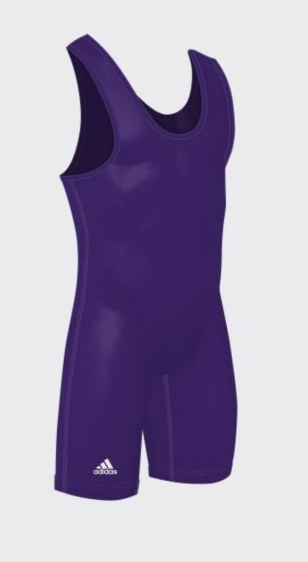 Adidas Solid Color Stock Wrestling Singlet Uniform - Image 7