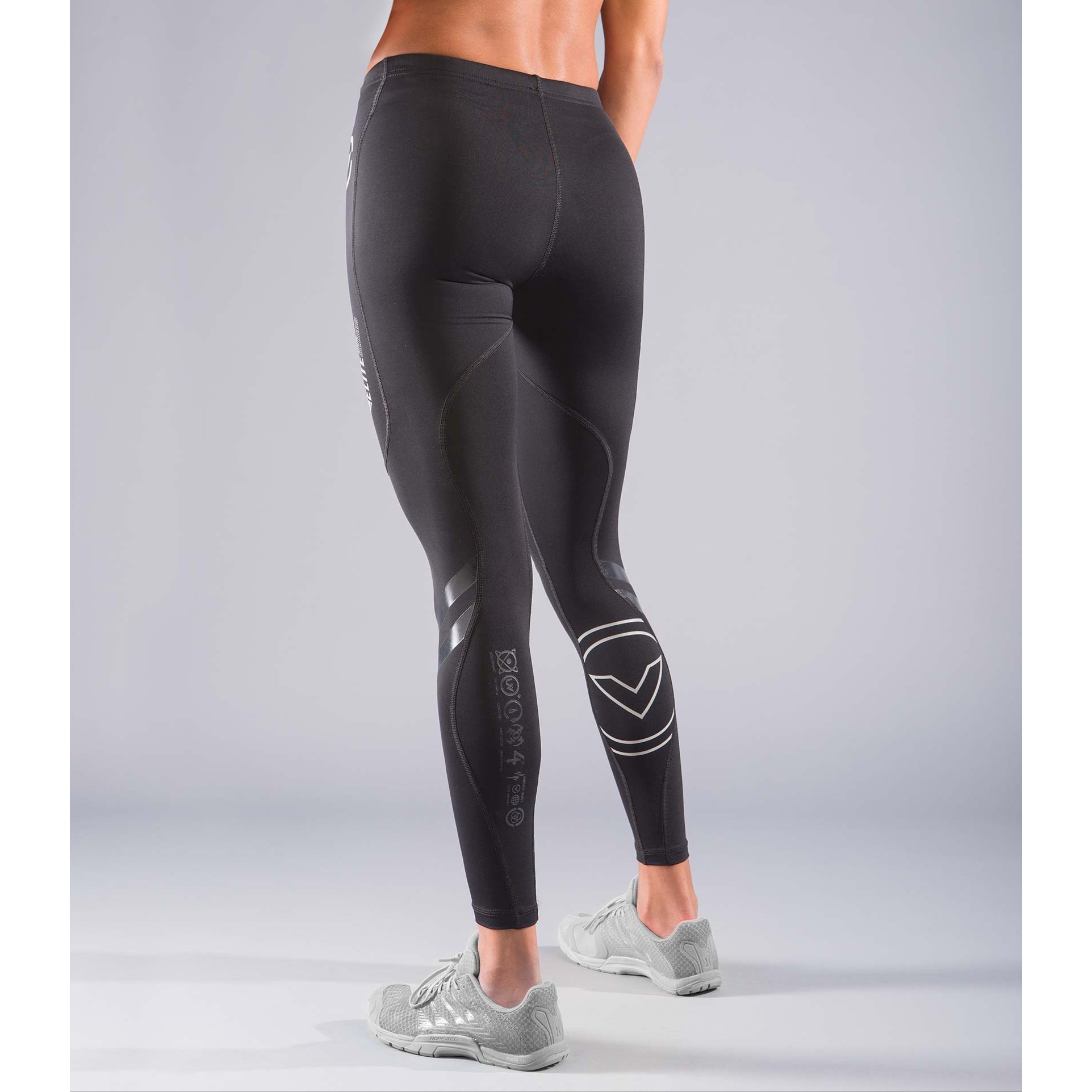 Virus Women's Elite Bioceramic Compression Pants (EAu10) Black/Silver - Image 3