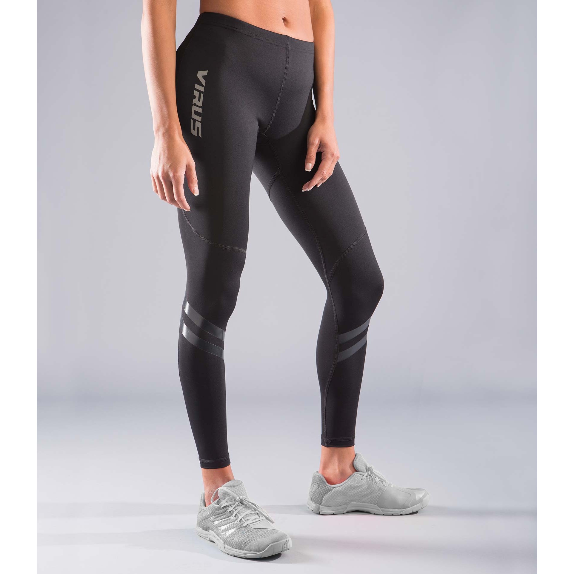 Virus Women's Elite Bioceramic Compression Pants (EAu10) Black/Silver - Image 2