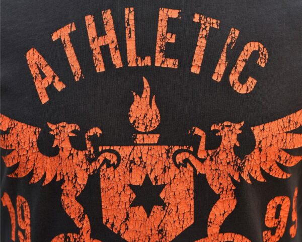 RDX Black/Orange Cracked Crest T-Shirt - Image 2