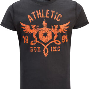 RDX Black/Orange Cracked Crest T-Shirt
