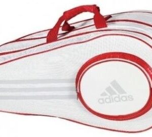 Adidas Pro Line Triple Thermo Racket Sports Bag-White/Red