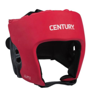 Century Brave Open Face Headgear - Red/Black