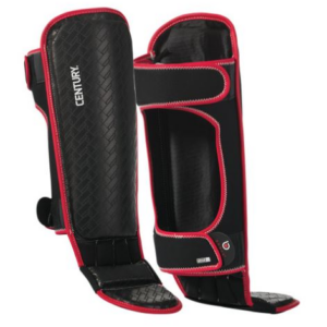 Century Brave Shin Instep Guards  - Red/Black