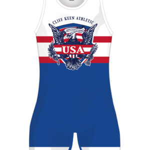 Cliff Keen Historic Eagle Branded Sublimated USA Wrestling Singlet