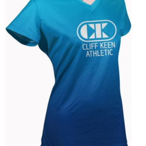 Women's Sublimated V-Neck Loose Gear Shirt - Faded Blue