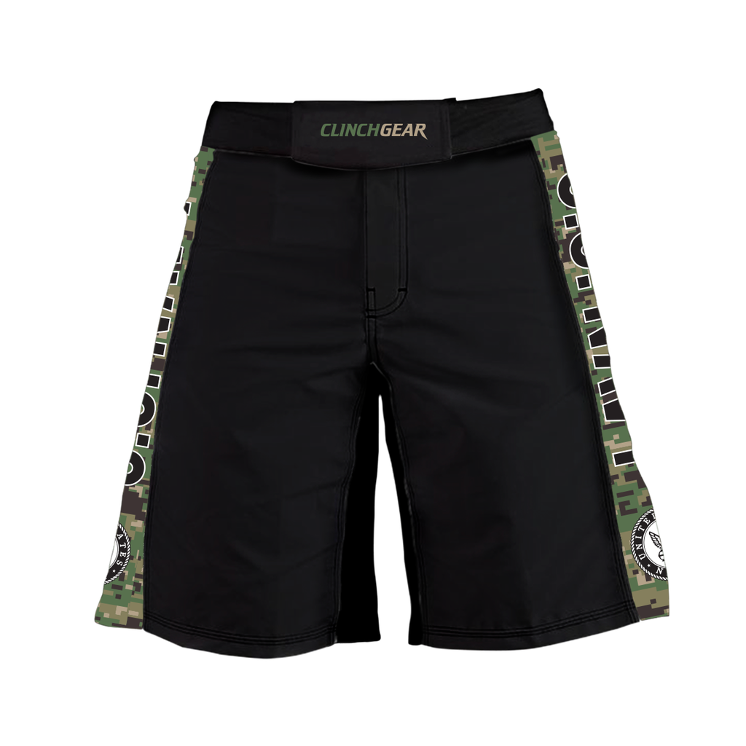 Clinch Gear Pro Series US Navy Shorts - Black/Camo - Image 2