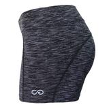 Cross Training Compression Micro Booty Shorts - Black/White - Image 3