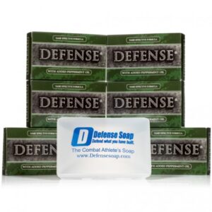 Defense Soap Bars (6 Pack w/Dish) - Peppermint