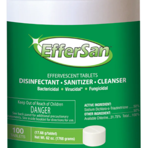 EfferSan 100-count 17.68 gram Hypochlorous Acid (HOCL) Disinfectant Cleaning Tablets