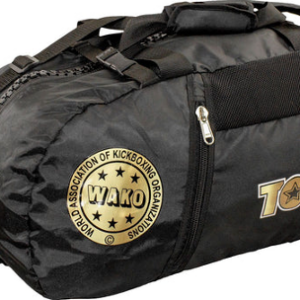 Fighter Backpack-Sportsbag-Dufflebag Combination “WAKO” - black/gold