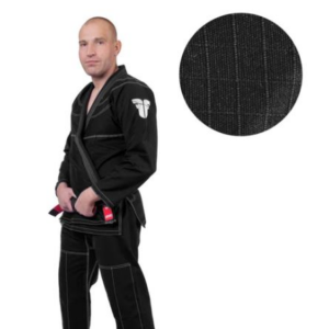 Fighter BJJ Gi Ripstop Uniform - Black BJJBL-06