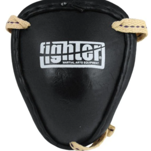Fighter Steel Groin Guard JE-1577G Adult - Black, 3 Lace Straps