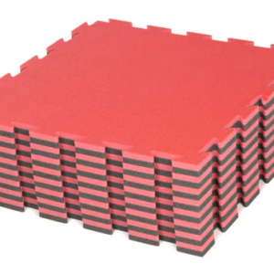 Fighter Tatami Mini Set of 8 Puzzle Mats - Red/Black