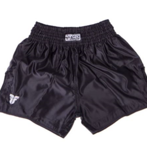 Fighter Thai Trunks Bangkok Plain  - Black FP04