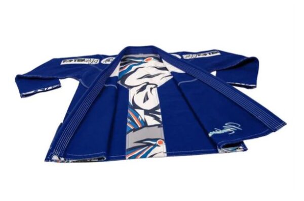 Fighter Top Ten Brazilian Jui Jitsu Uniform Mohicans - Blue - Image 5