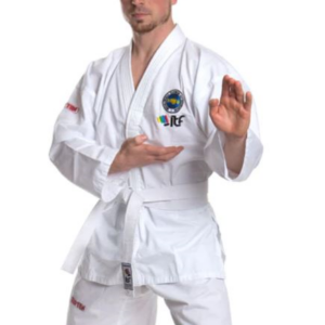 Fighter Top Ten ITF KYONG Student Uniform - Embroidered White TKD Dobok