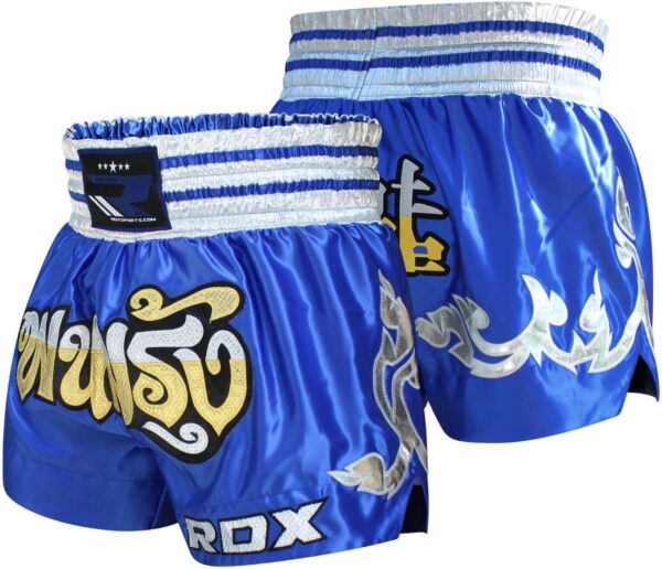 RDX Fire Satin Muay Thai Shorts - Image 6