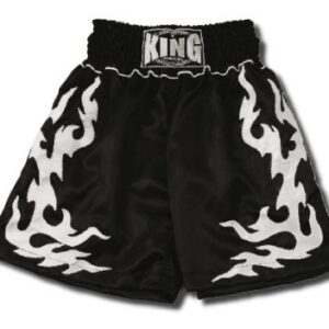 King K1 Kickboxing Trunks - Black/Silver
