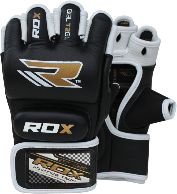 RDX Leather Gel MMA Gloves - Image 2