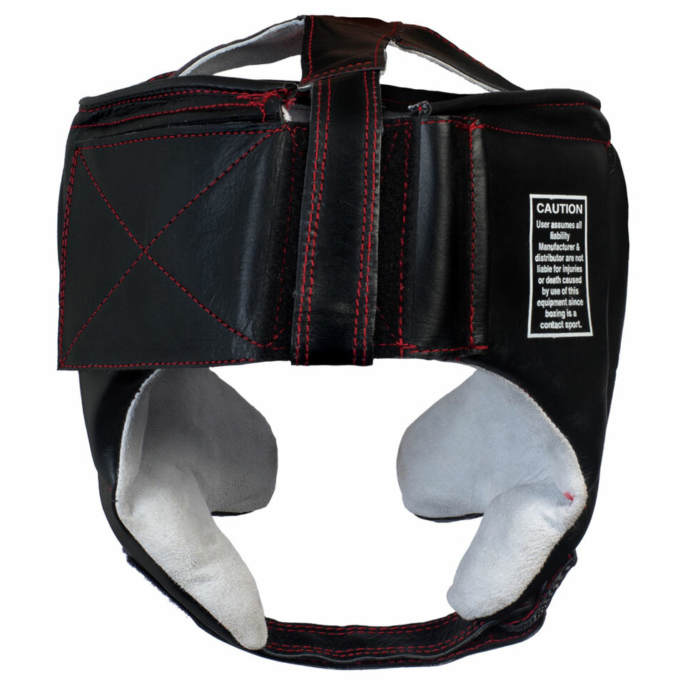 Leather Headgear with Cheek Protection - No Chin - Image 2