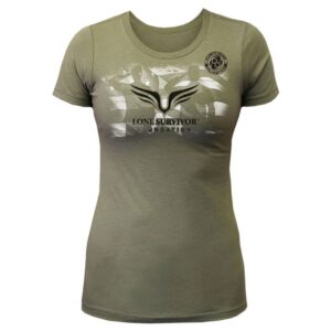 Clinch Gear Women's Lone Survivor Tee - Olive