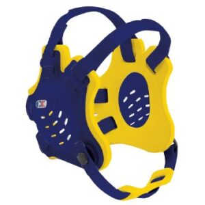 Cliff Keen F5 Tornado Wrestling Headgear - Navy Blue and Gold