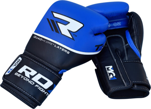RDX Quad-Kore Leather Training Gloves (12 oz.) - Image 2