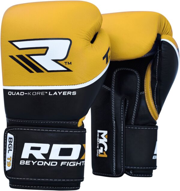 RDX Quad-Kore Leather Training Gloves (12 oz.) - Image 5