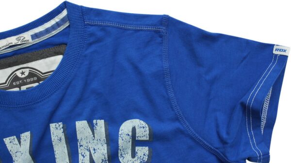 RDX Cotton British Blue T-Shirt - Image 3