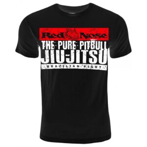 Red Nose Metallic Pitbull T-Shirt - Black