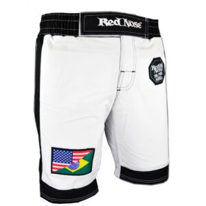 Red Nose Men's BJJ Grappling Shorts - White