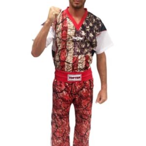 Fighter Top Ten Energy USA Uniform 1608-USA-R Model  - Red/White