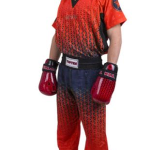 Fighter Top Ten Graphic Uniform 16831 Model - Red/Blue