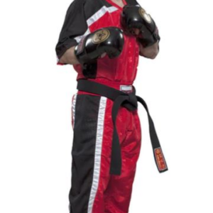 Fighter Top Ten Mesh Uniform 1605-R Model - Red/Black